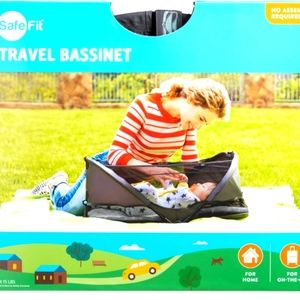 Brand new still in the box never used safe fit travel bassinet